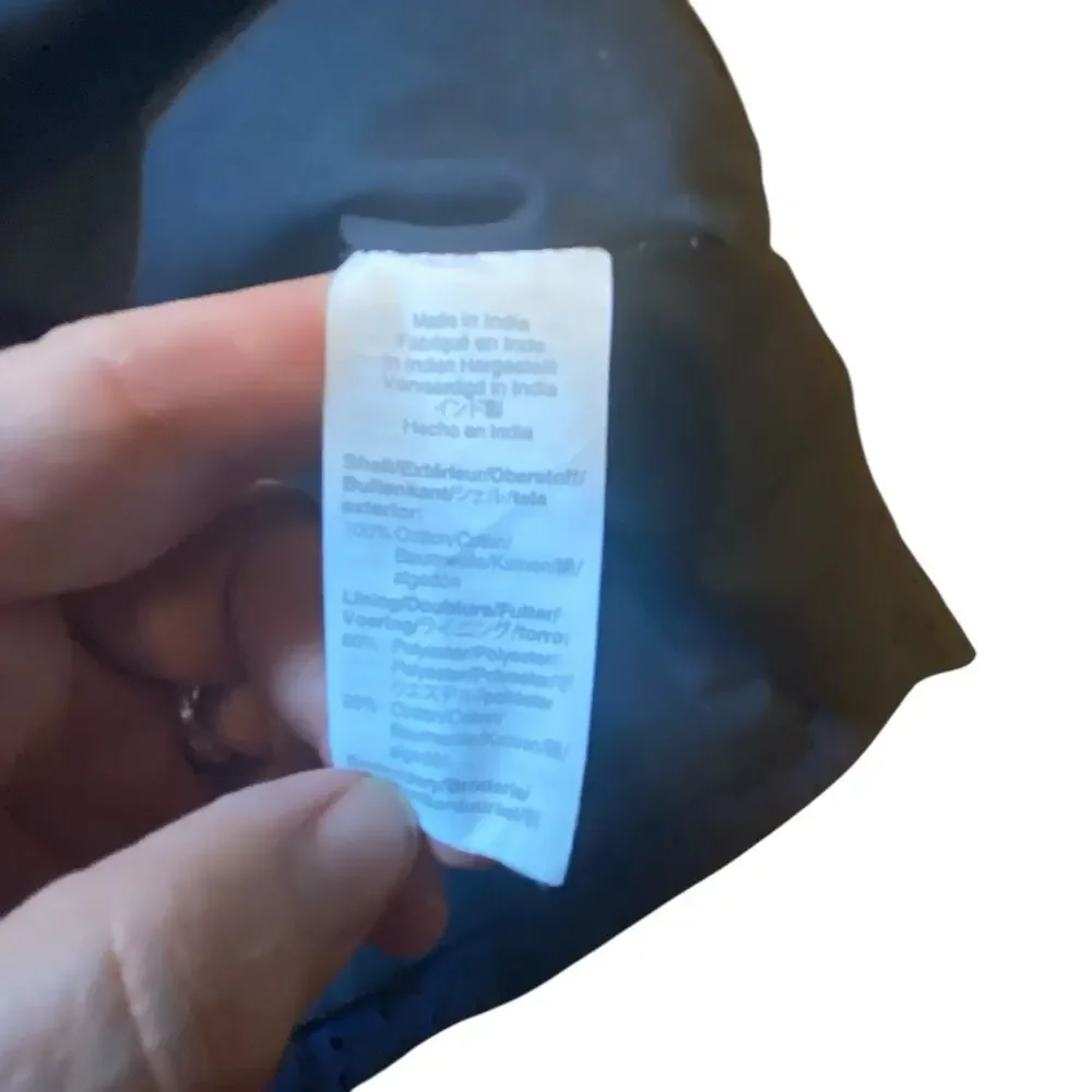 J. Crew Navy Blue Eyelet Shirt Dress Size 8 Sleeveless Summer Fit & Flare - Picture 14 of 16